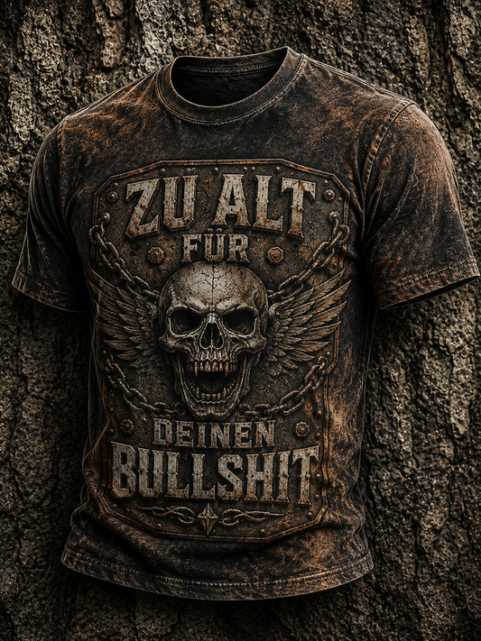 Herren-Ich bin zu alt für diesen Scheiß-Witz-T-Shirt
