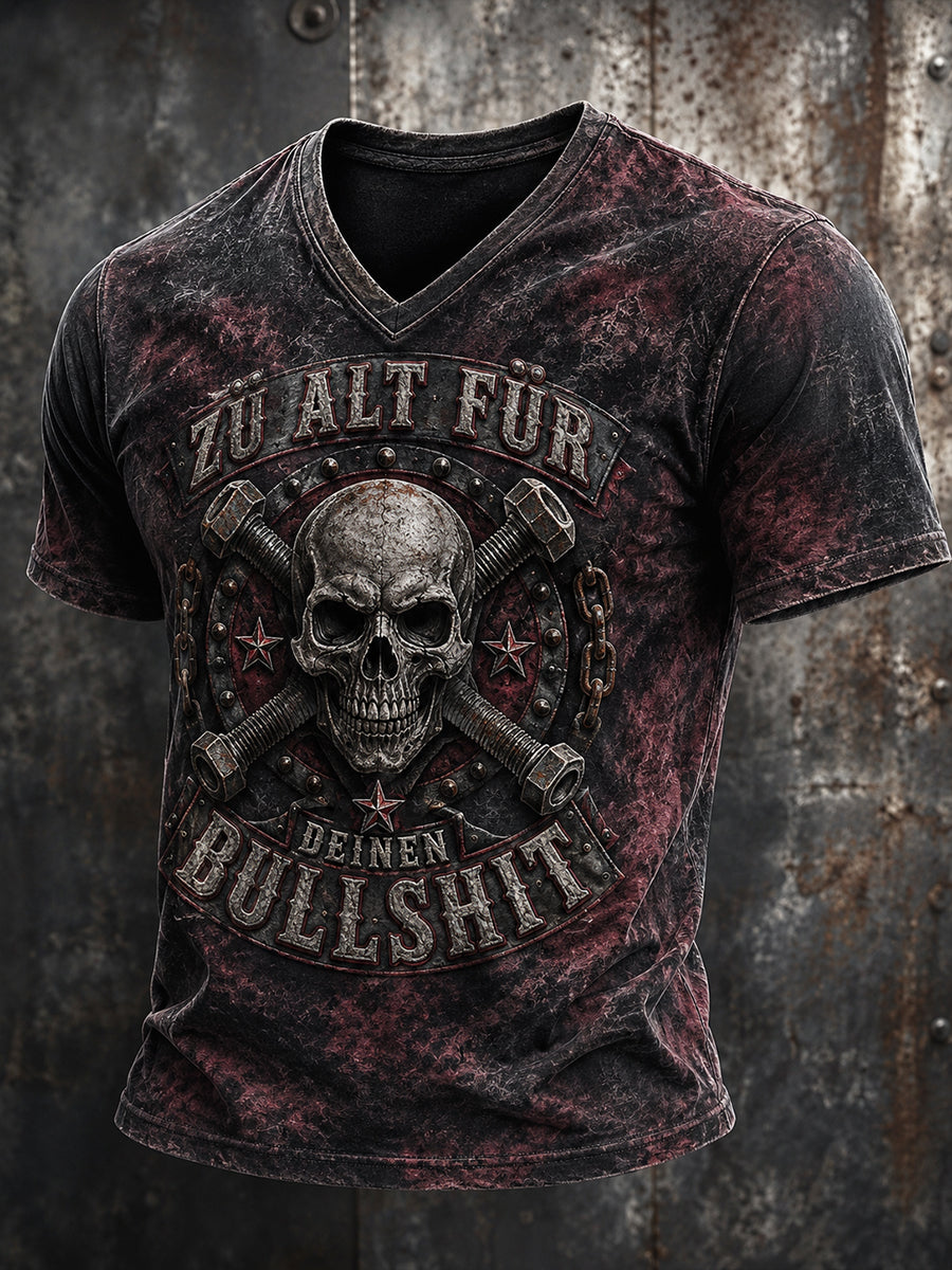 Herren-Ich bin zu alt für diesen Scheiß-Witz-T-Shirt