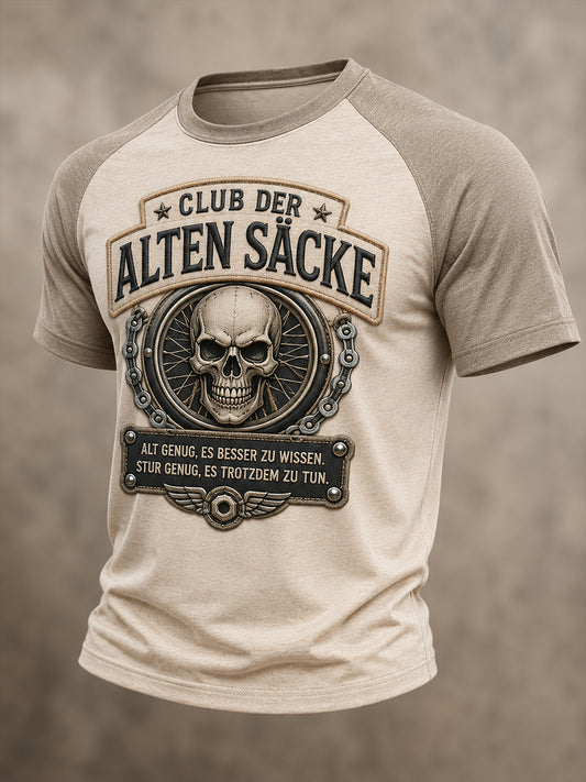 Lustiges Freizeit-T-Shirt für Herren mit Slogan-Print