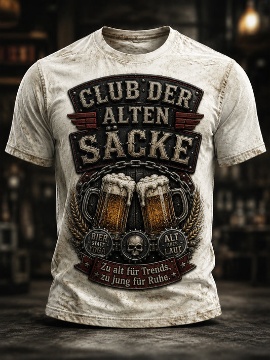 Herren Spaß Slogan Print Casual T-Shirt