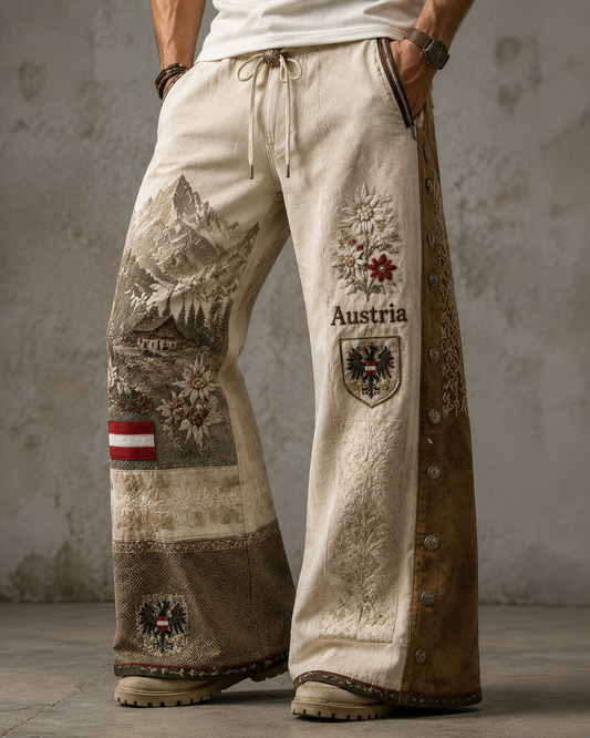 Herrenhose aus Baumwolle und Hanf im österreichischen Landhausstil