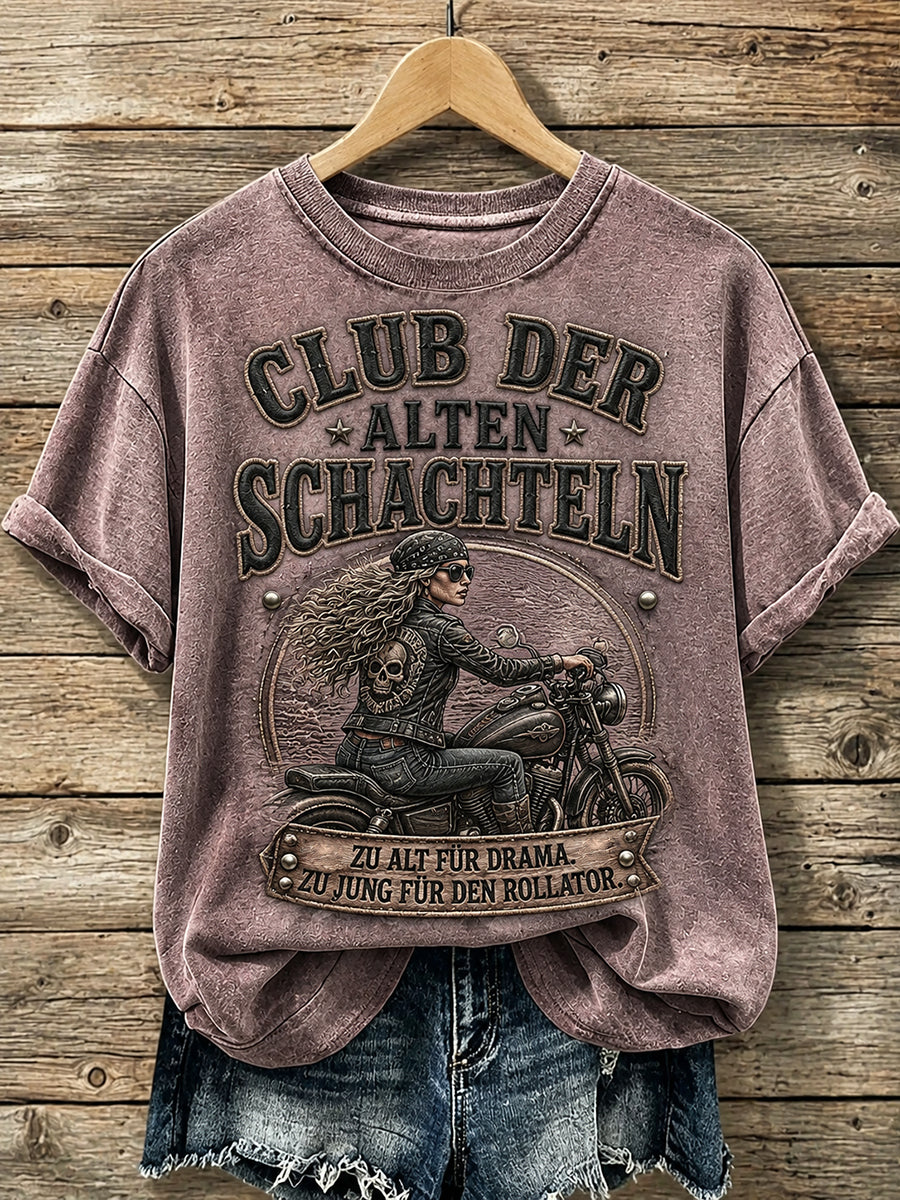 Frauen lustiges Slogan Print Casual T-Shirt