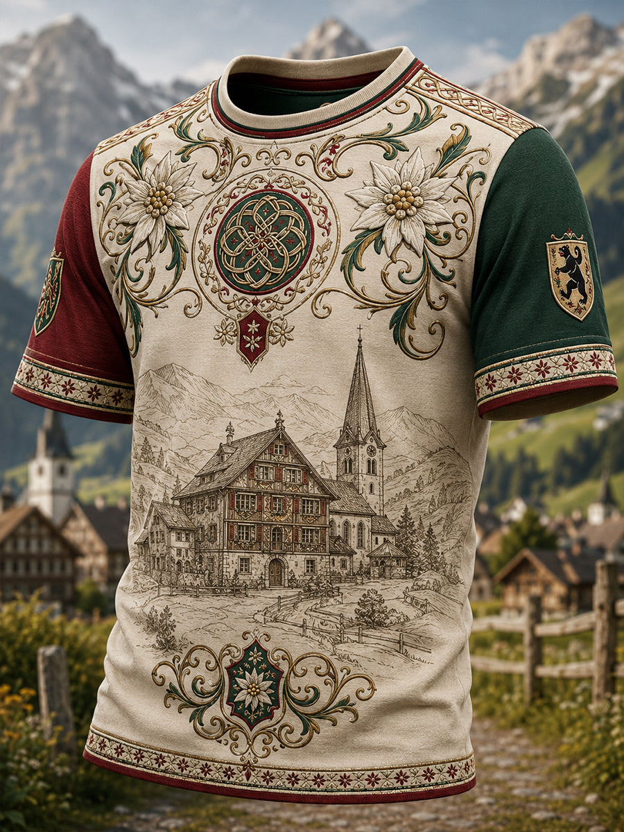 Herren Appenzell, Schweiz Kulturelles Gedenk kunst druck T-Shirt