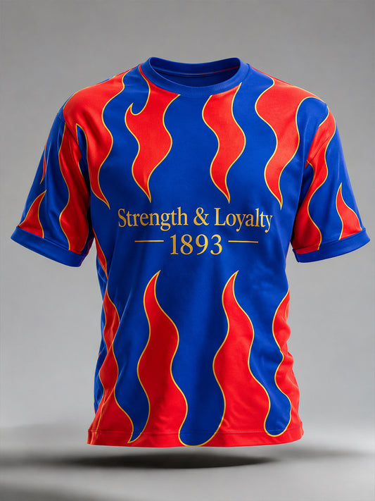 Herren-T-Shirt mit Kunstdruck und kulturellen Elementen des FC Basel