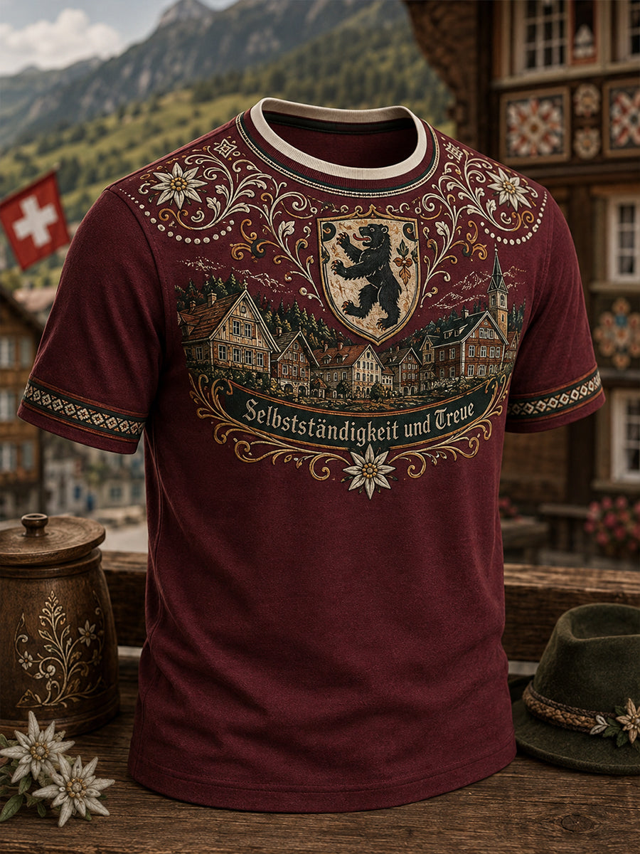 Herren-T-Shirt mit kurzen Ärmeln