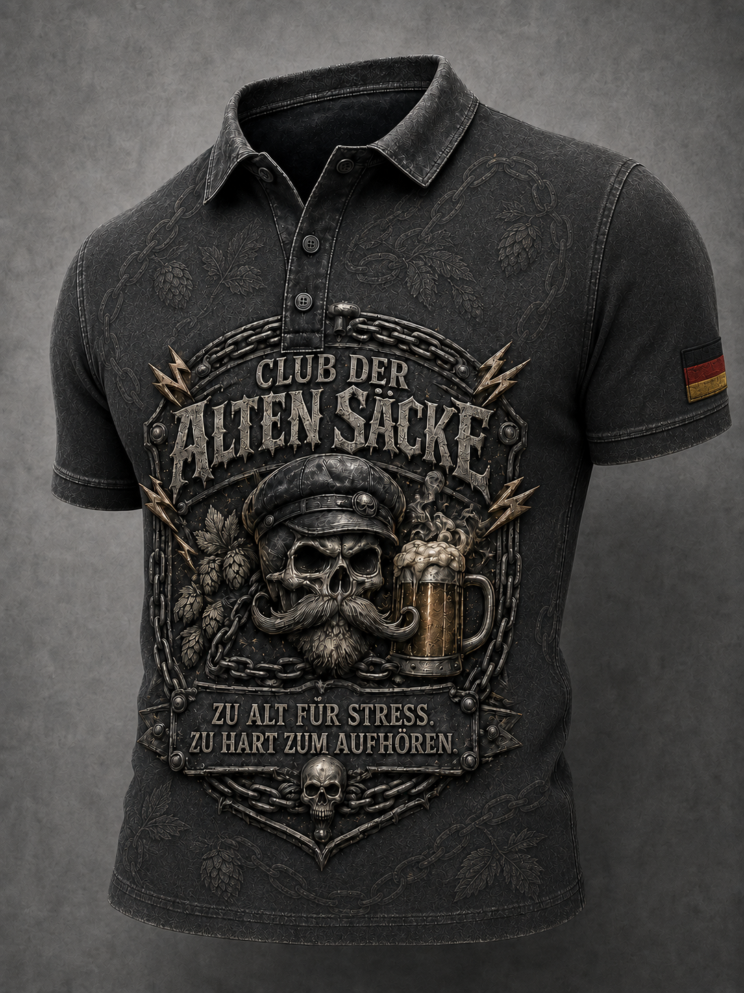 Herren-Humoristisches Slogan-Kurzarmhemd