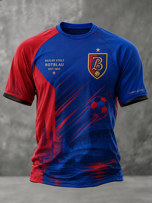Grafik-Raglan-T-Shirt mit kurzen Ärmeln zum Jubiläum des Herrenfußballclubs
