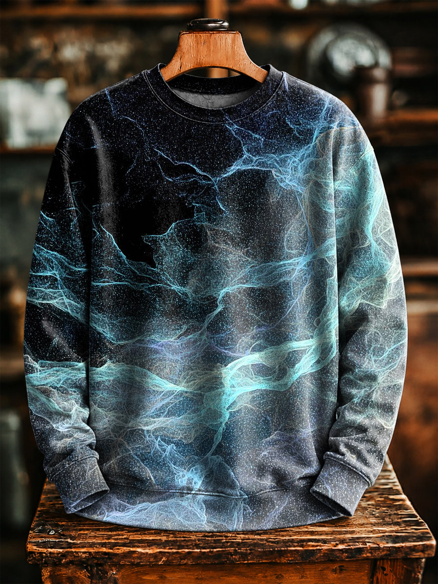 Unisex-Lieferung mit abstrakter Kunst-Textur, lässiges Sweatshirt