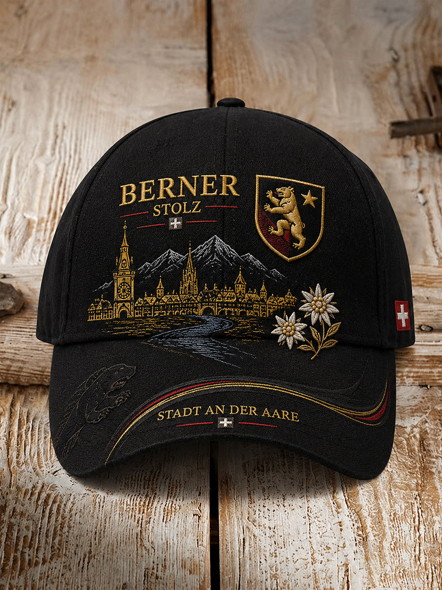 Herren Stadt Souvenir Grafik Print Hut
