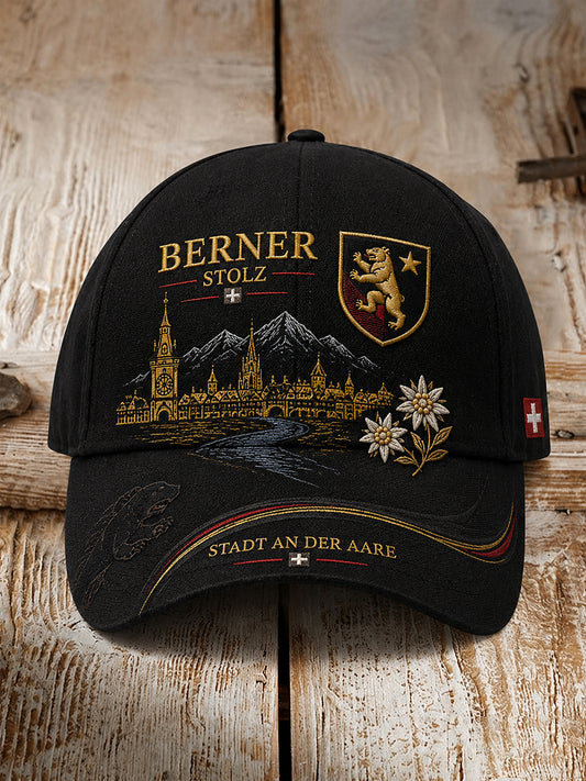 Herren Stadt Souvenir Grafik Print Hut