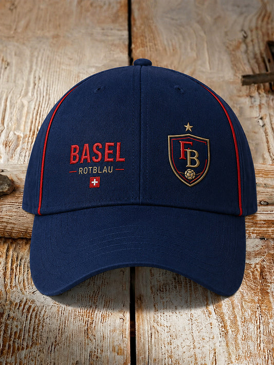 Herren-Retro-Hut mit fußball inspirierten Print