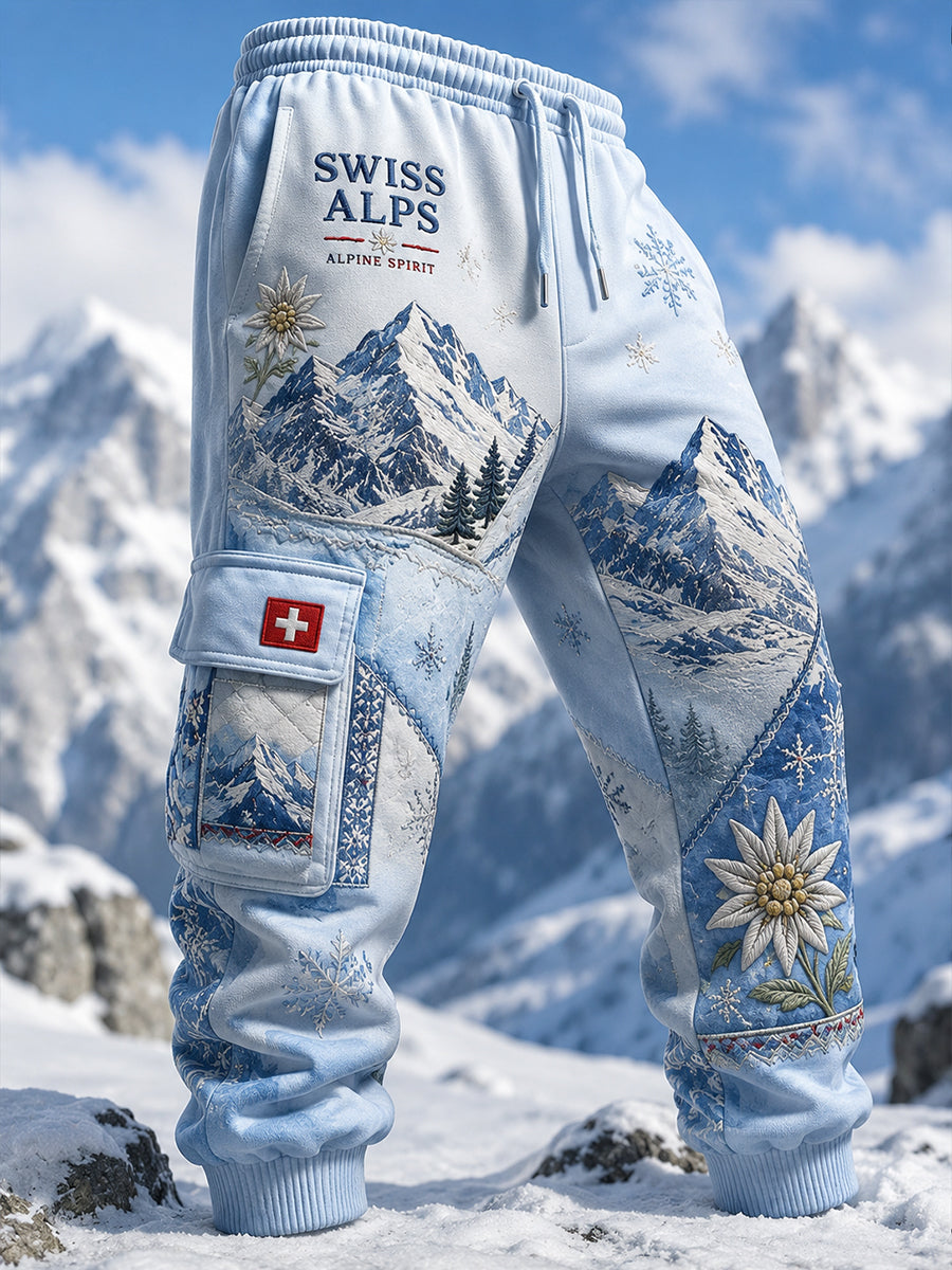 Herrenhose mit Gedenk-Graphic-Print