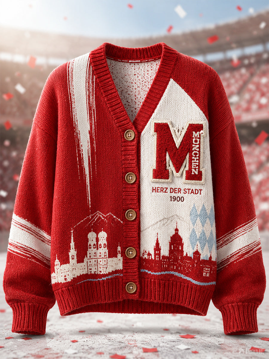 Damen-Strickjacke von Bayern München im Cardigan-Stil