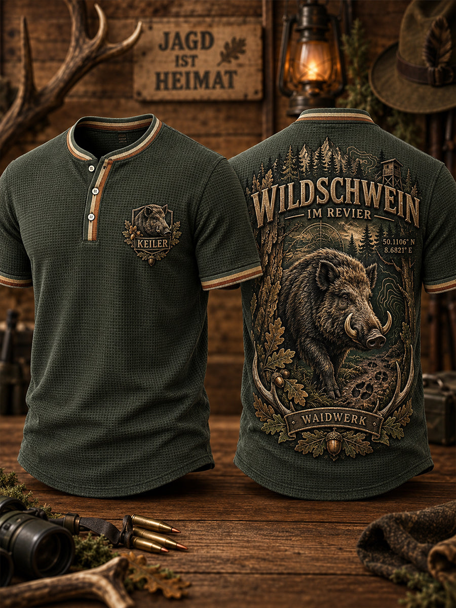 Herren-T-Shirt mit Kurzarm zur deutschen Jagdsaison
