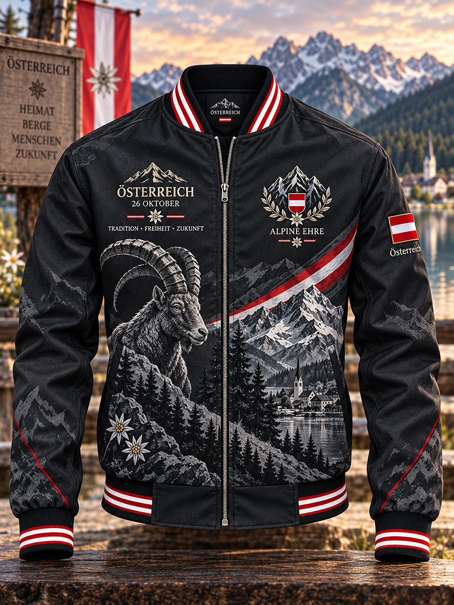 Herren National feiertag Gedenk druck Langarm Jacke