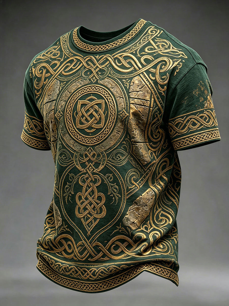 Herren-T-Shirt mit keltischem Druck
