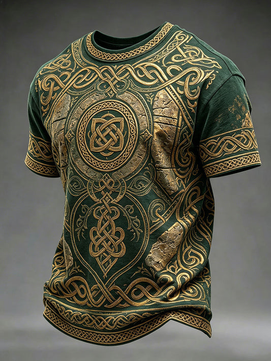 Herren-T-Shirt mit keltischem Druck