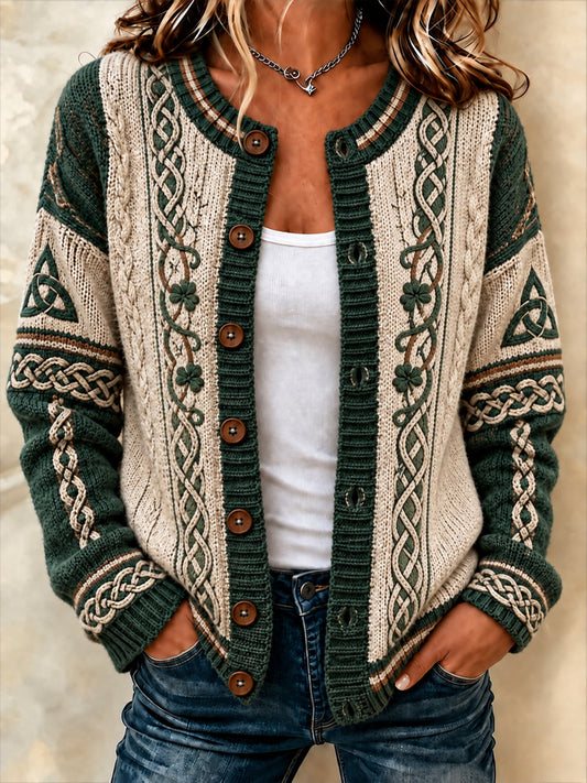 Keltischer Cardigan-Mantel für Damen