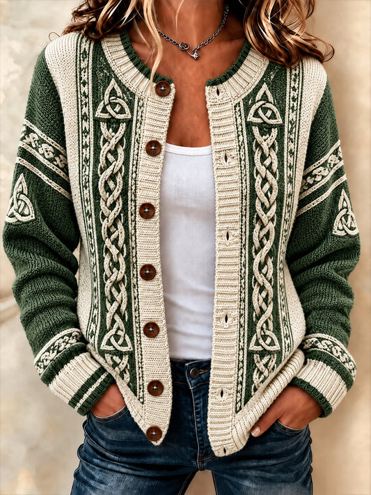 Keltischer Cardigan-Mantel für Damen