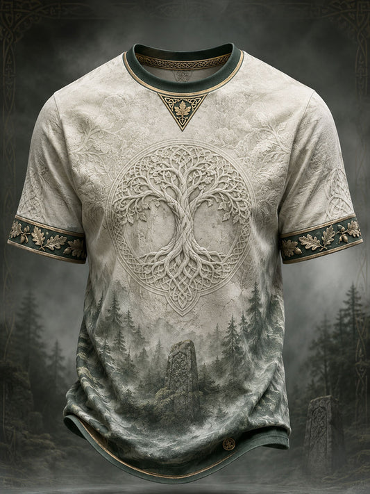 Herren-Casual-T-Shirt mit keltischem Muster
