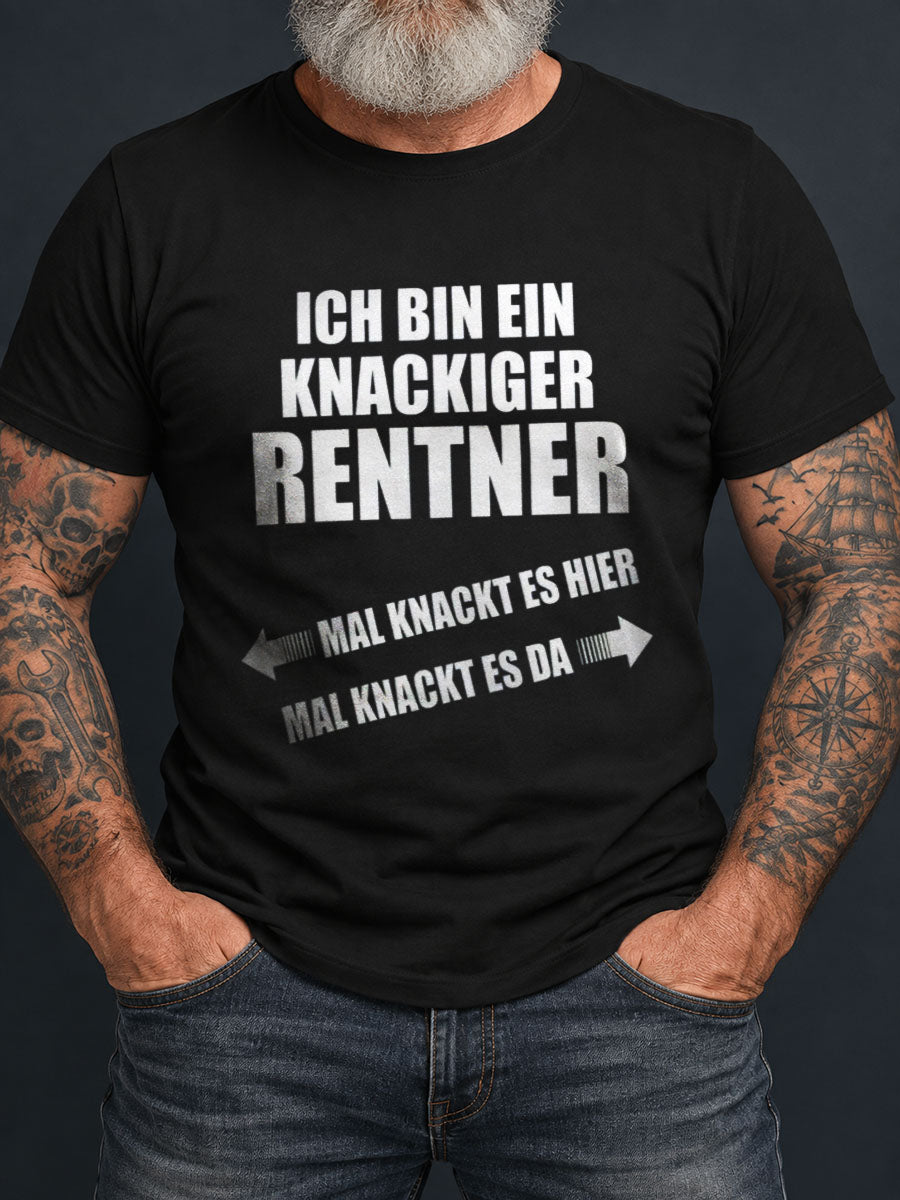 Herren Lustige Deutsche Rentner Retirement Slogan T-Shirt