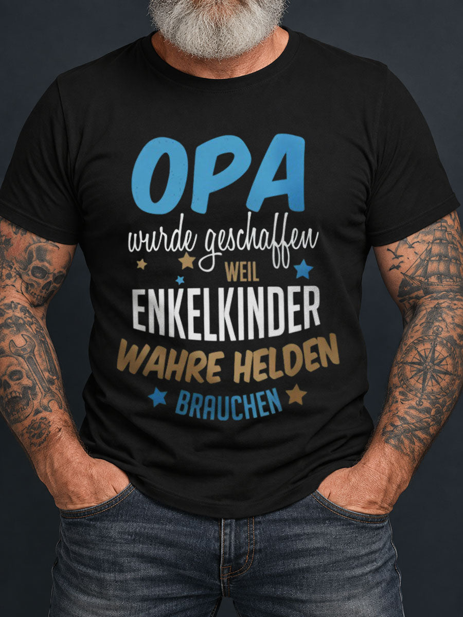 Lustiges Herren-T-Shirt mit deutschem Rentner-Renten-Slogan