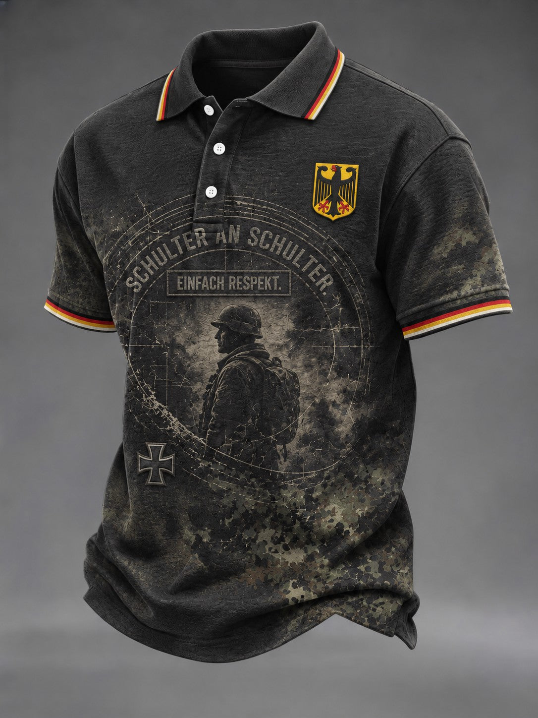 Herren-Deutschland-Volkstrauertag-T-Shirt mit Aufdruck
