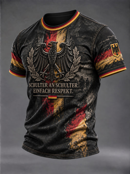Herren-T-Shirt mit kurzen Ärmeln zum Volkstrauertag