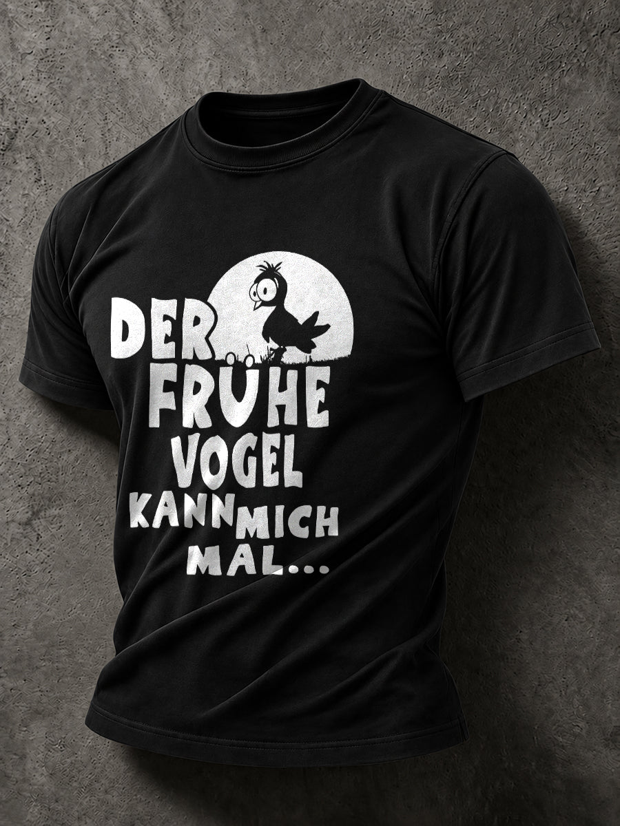 Lässiges Herren-T-Shirt mit witzigem deutschem Spruch-Print