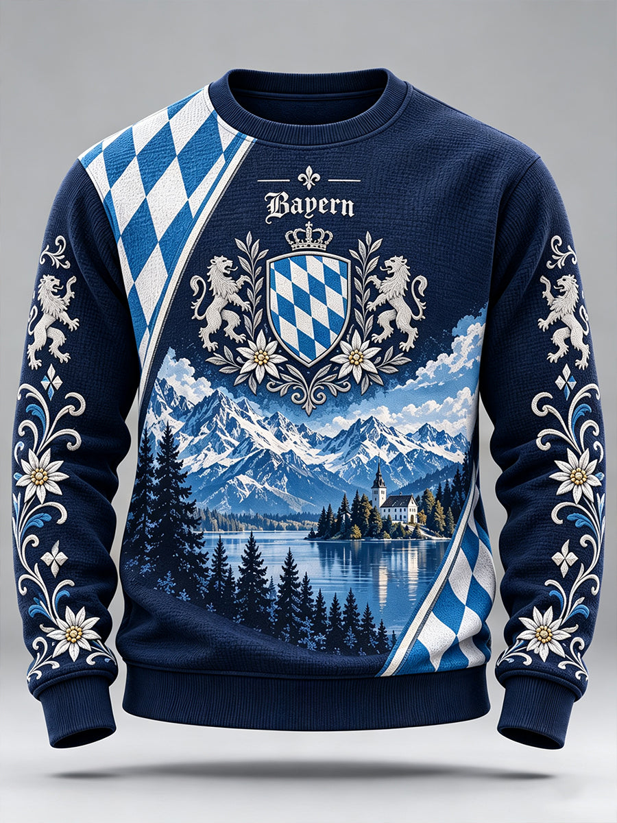 Herren-Bayern-Langarm-T-Shirt