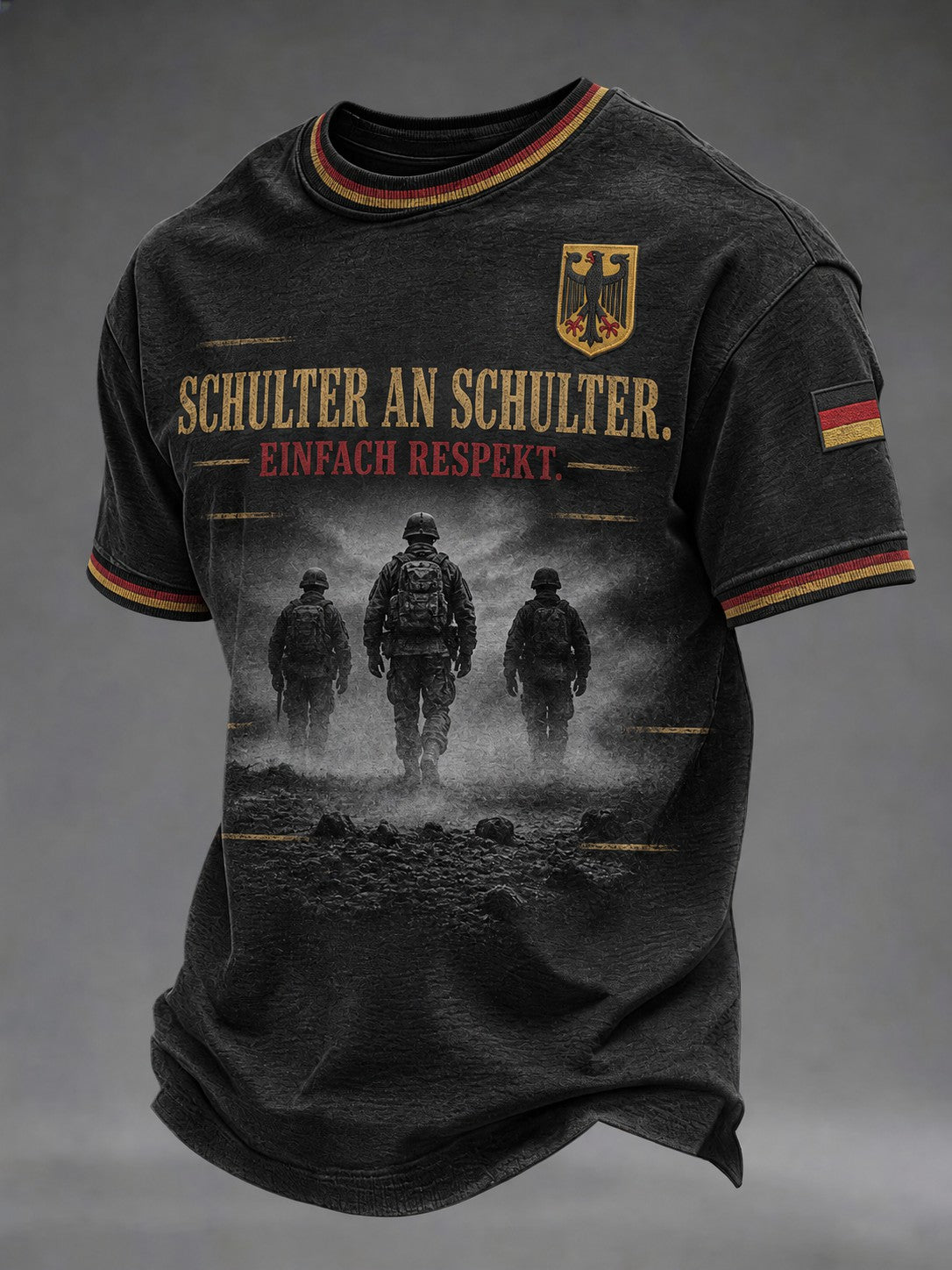 Herren-T-Shirt mit Deutschland-Volkstrauertag-Print