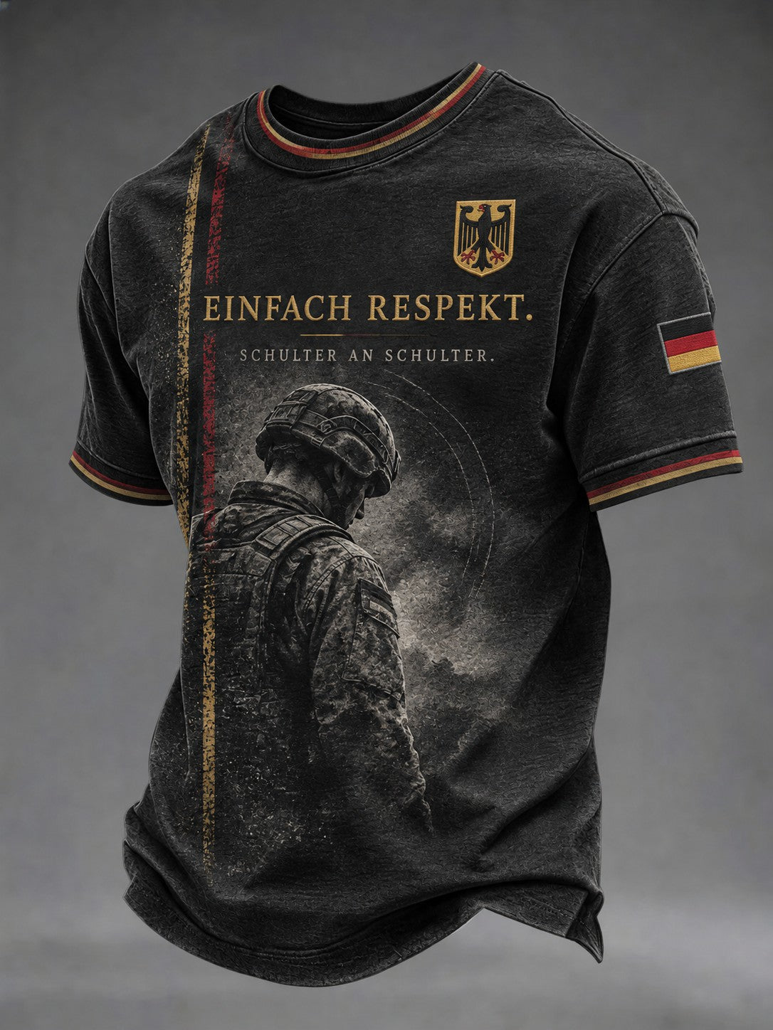 Herren-T-Shirt mit Deutschland-Volkstrauertag-Print
