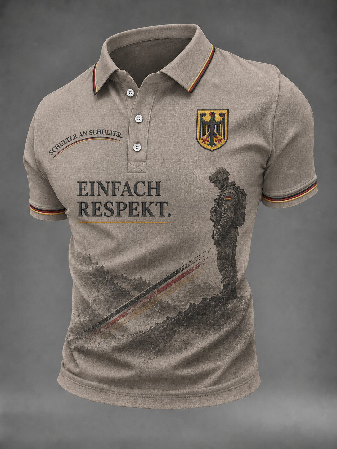 Herren-Deutschland-Volkstrauertag-T-Shirt mit Aufdruck