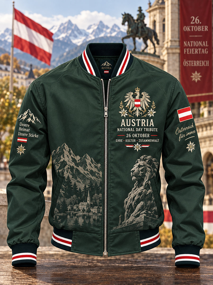 Herren National feiertag Gedenk druck Jacke