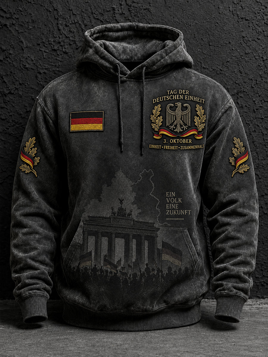 Tag der Einheit der Männer Gedenk-Grafik-Hoodie