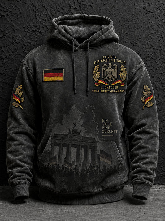 Tag der Einheit der Männer Gedenk-Grafik-Hoodie