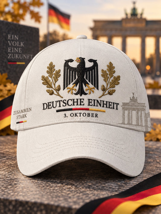 Tag der Einheit der Männer Gedenk-Grafik druck hut