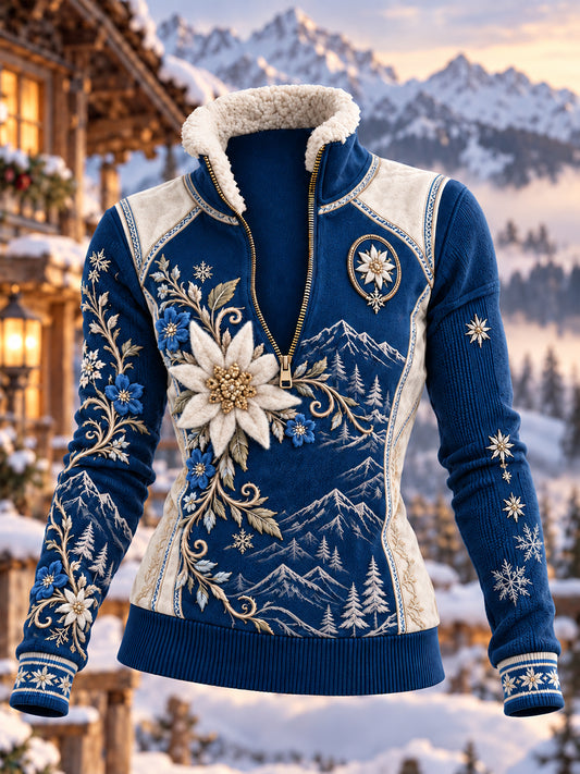 Damen-Fleece-Kapuzenpullover aus Bavaria-Composite-Material