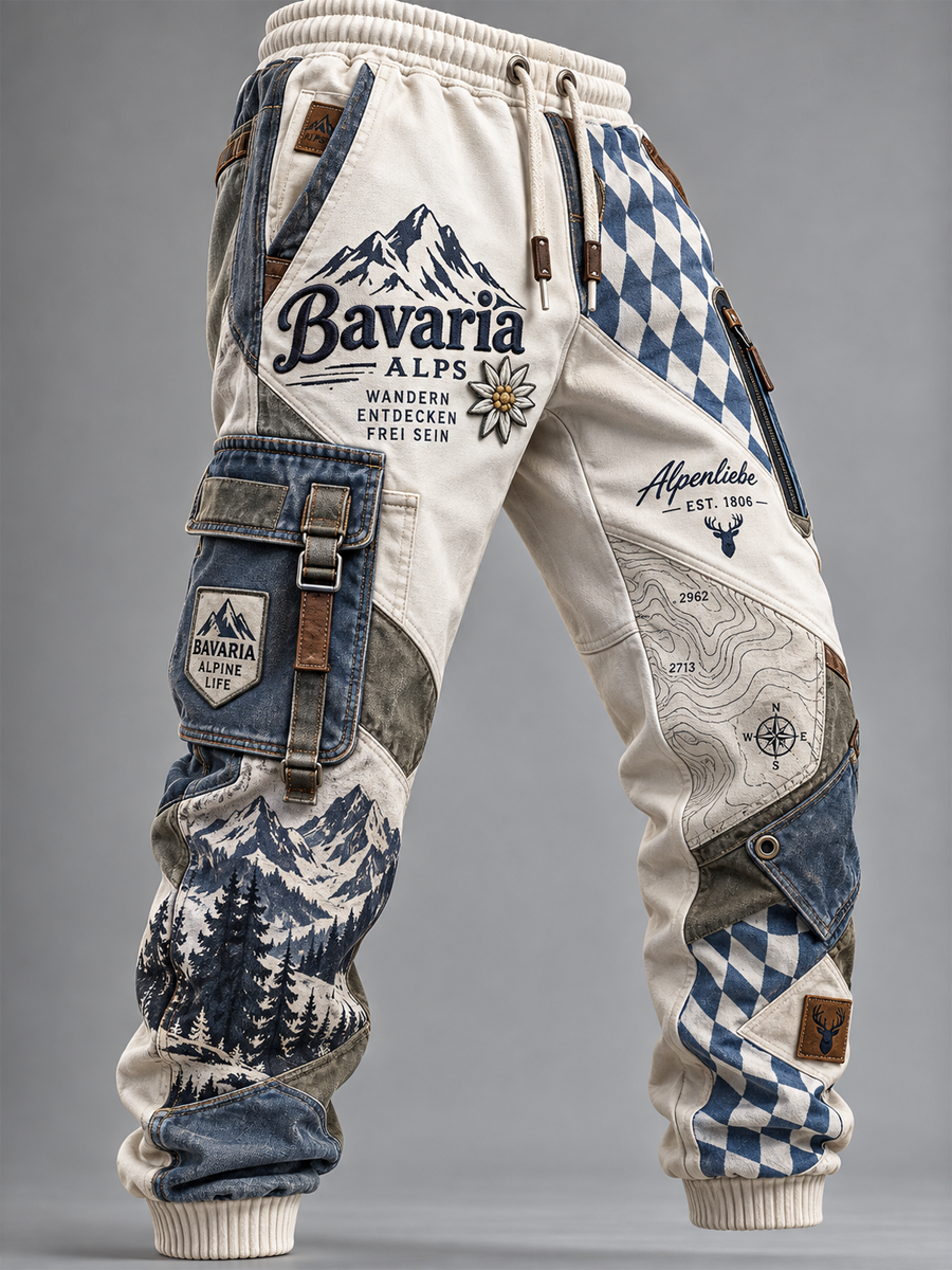 Herren-Freizeithose aus Baumwolle, Bayern-Style