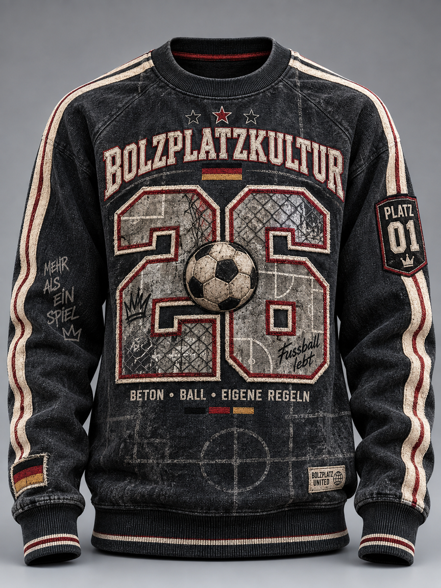 Herren-Bolzplatzkultur Langarm-T-Shirt