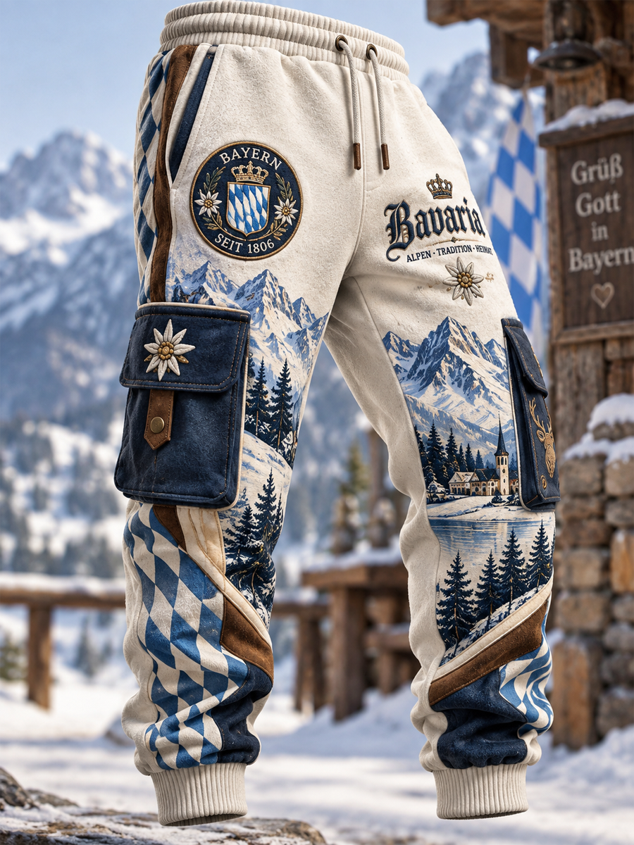 Herren-Freizeithose aus Baumwolle, Bayern-Style