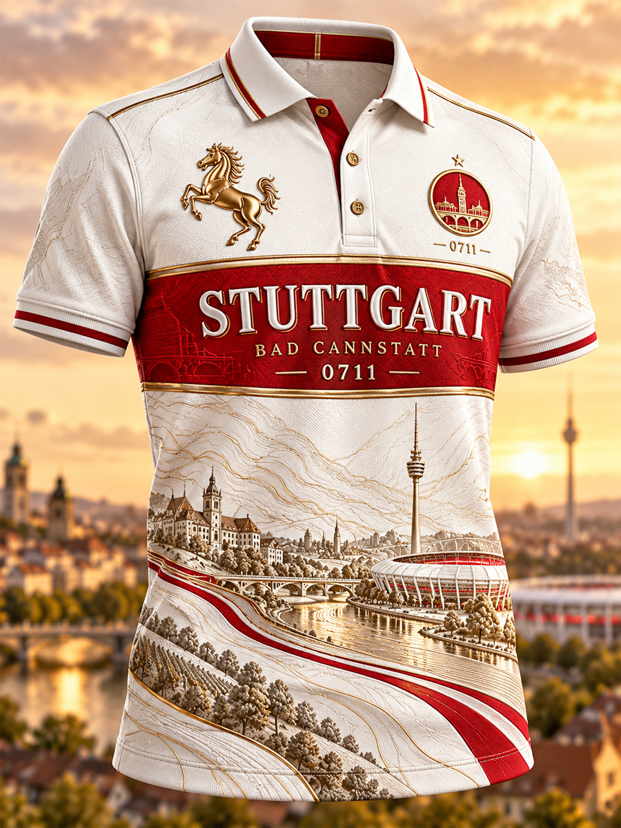 Herren-Poloshirt des VfB Stuttgart