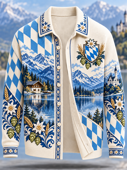 Herren-Bayerischer Kunstwollpullover