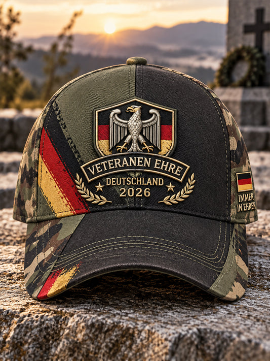 Herren-Kappe mit Grafikmotiv zum Veteranengedenken
