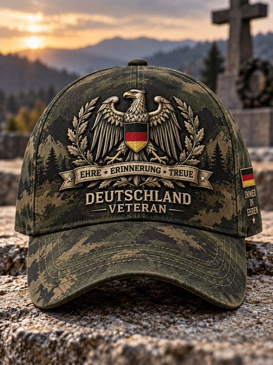 Herren-Kappe mit Grafikmotiv zum Veteranengedenken