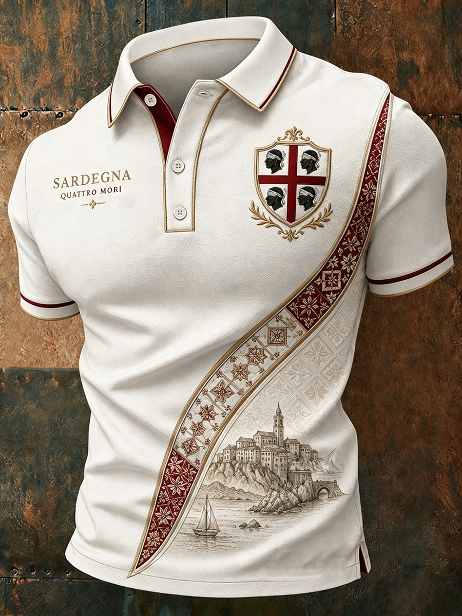 Camicia da uomo Sardegna Quattro Mori
