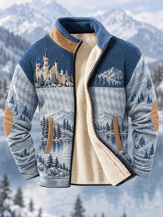 Herren-Fleecejacke im bayerischen Stil