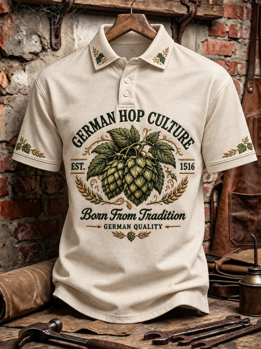 Herren-Poloshirt mit Spirit-Kultur-Design