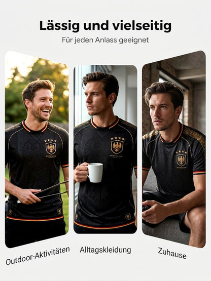 Herren-Fußball-T-Shirt mit Deutschland-Druck